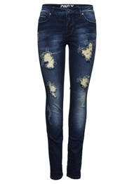 Blugi skinny albastru ONLY femeie