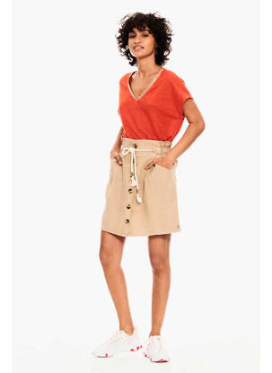 Fustă scurtă bej GARCIA femeie