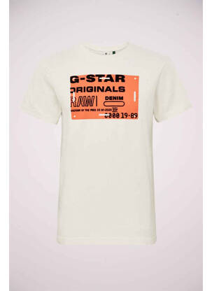 Tricou alb G STAR bărbat