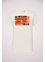 Tricou alb G STAR bărbat