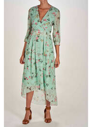 Rochie lungă verde BELLITA femeie