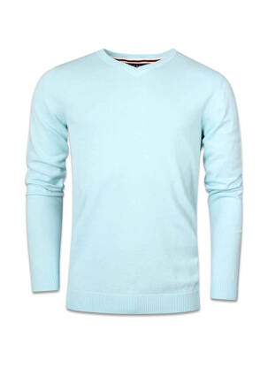 Pulover albastru BRUCE & BUTLER  bărbat