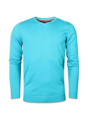 Pulover albastru BRUCE & BUTLER  bărbat