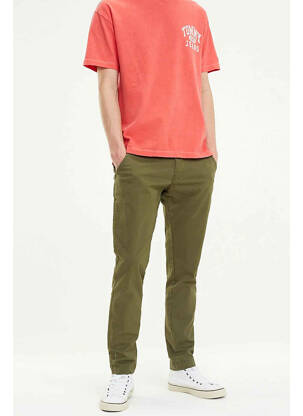 Pantalon chino verde TOMMY HILFIGER bărbat