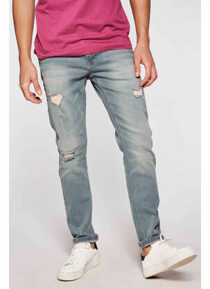 Blugi cu croială slim albastru DENIM PROJECT bărbat