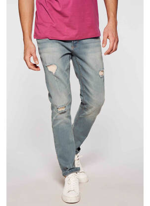 Blugi cu croială slim albastru DENIM PROJECT bărbat
