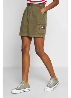 Fustă scurtă verde TOMMY HILFIGER femeie