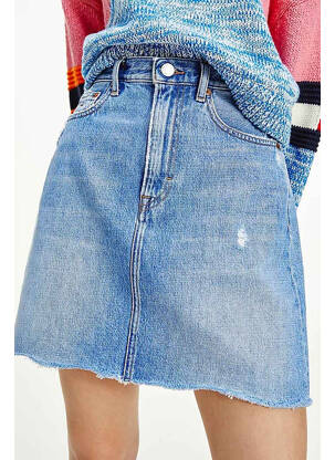 Fustă scurtă albastru TOMMY HILFIGER femeie