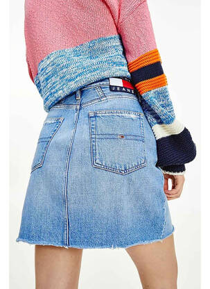 Fustă scurtă albastru TOMMY HILFIGER femeie