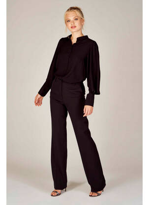 Pantalon drept negru DEUX. BY ELINE DE MUNCK femeie