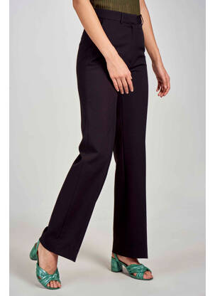 Pantalon drept negru DEUX. BY ELINE DE MUNCK femeie