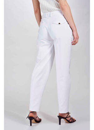 Pantalon drept alb DEUX. BY ELINE DE MUNCK femeie