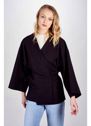 Sacou negru DEUX. BY ELINE DE MUNCK femeie