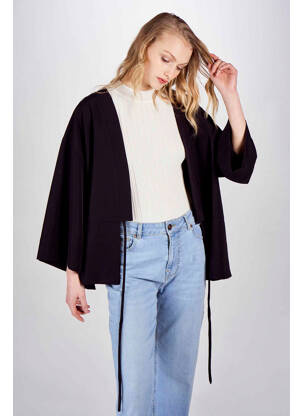 Sacou negru DEUX. BY ELINE DE MUNCK femeie