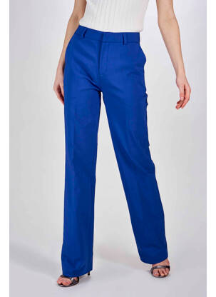 Pantalon drept albastru DEUX. BY ELINE DE MUNCK femeie