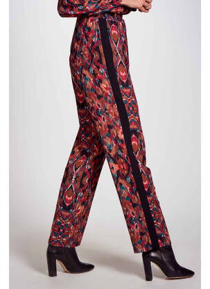 Pantalon drept roșu DEUX. BY ELINE DE MUNCK femeie