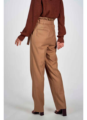 Pantalon chino maro DEUX. BY ELINE DE MUNCK femeie