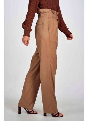 Pantalon chino maro DEUX. BY ELINE DE MUNCK femeie
