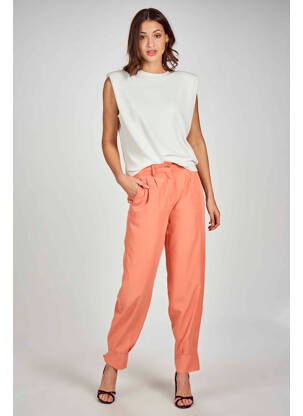 Pantalon chino portocaliu DEUX. BY ELINE DE MUNCK femeie