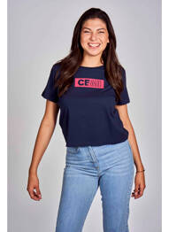 Tricou albastru CEMI femme