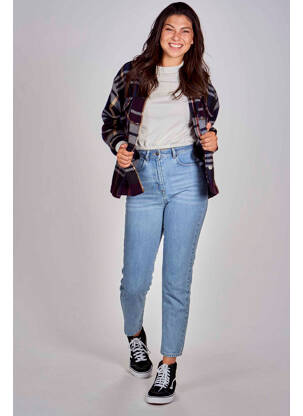 Blugi croială Mom albastru CEMI femeie