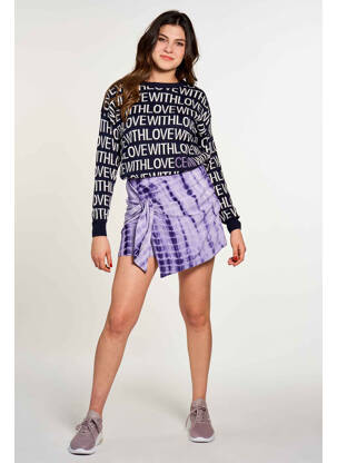 Fustă pantaloni scurți violet CEMI femeie