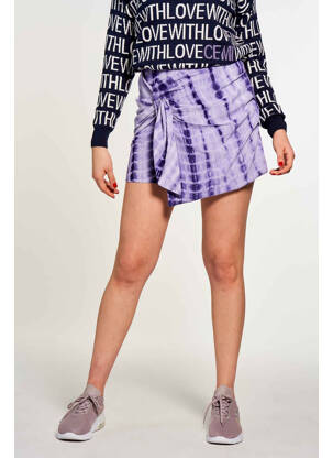 Fustă pantaloni scurți violet CEMI femeie
