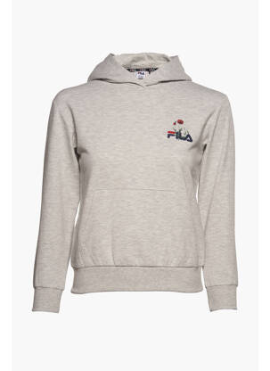 Hanorac cu glugă gri FILA fată