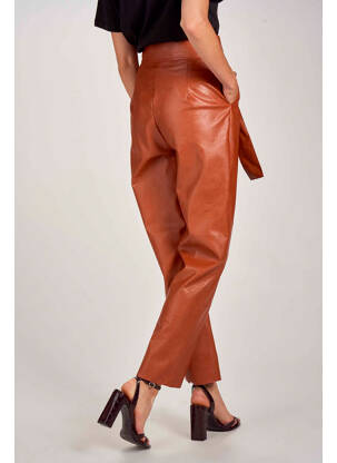 Pantalon drept maro FOUDRE BY AURELIE VAN DAELEN femeie