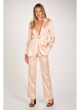 Pantalon drept roz FOUDRE BY AURELIE VAN DAELEN femeie