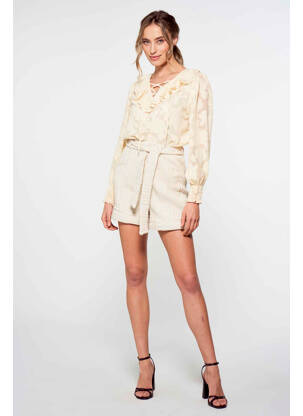 Șort bej FOUDRE BY AURELIE VAN DAELEN femeie