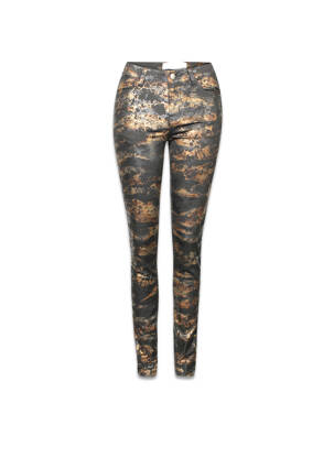 Pantalon slim negru PIECES femeie