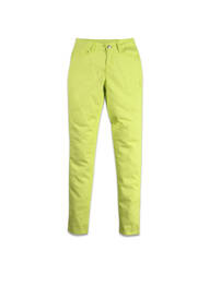 Pantalon slim galben PIECES femeie