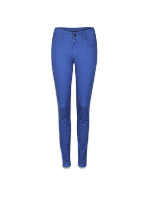 Pantalon slim albastru PIECES femeie