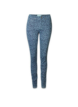 Pantalon slim albastru PIECES femeie