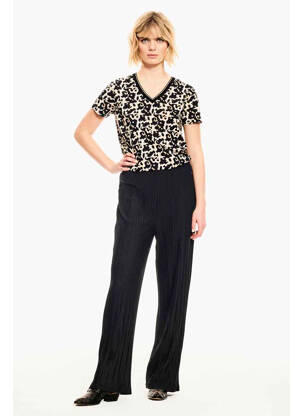 Pantalon evazat negru GARCIA femeie