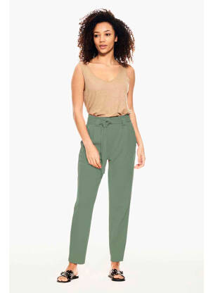 Pantalon slim verde GARCIA femeie