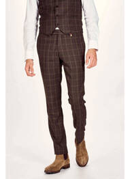 Pantalon chino maro LE FABULEUX MARCEL DE BRUXELLES homme