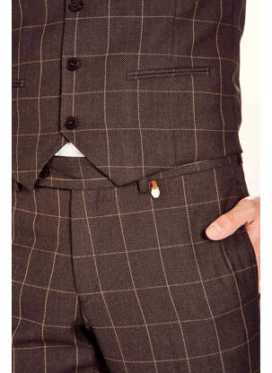 Pantalon chino maro LE FABULEUX MARCEL DE BRUXELLES bărbat