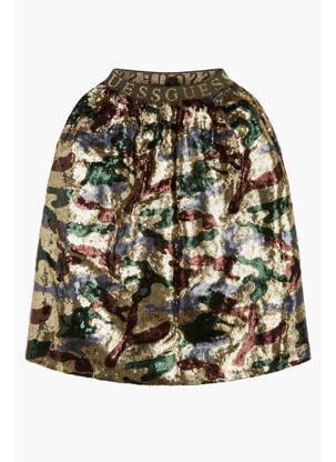 Fustă scurtă auriu GUESS fată