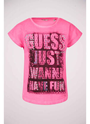 Tricou roz GUESS fată