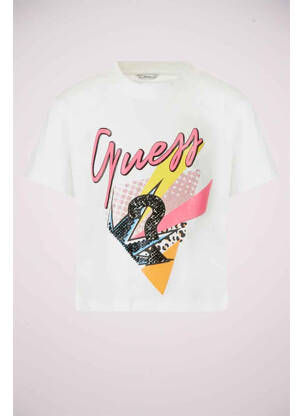Tricou alb GUESS fată