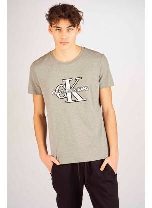 Tricou gri CALVIN KLEIN bărbat
