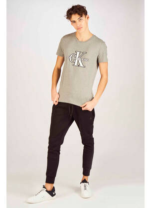 Tricou gri CALVIN KLEIN bărbat
