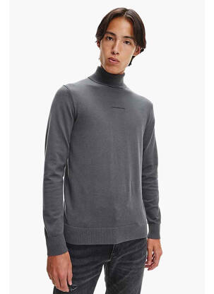 Pulover cu guler înalt gri CALVIN KLEIN bărbat