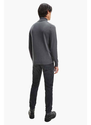 Pulover cu guler înalt gri CALVIN KLEIN bărbat
