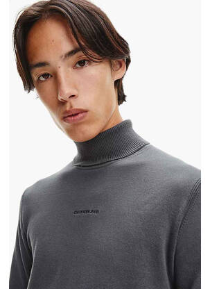 Pulover cu guler înalt gri CALVIN KLEIN bărbat