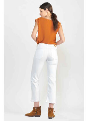 Pantalon 7/8 alb LE TEMPS DES CERISES femeie