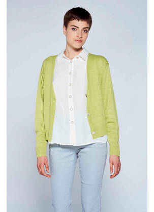 Cardigan petrecut verde BELLITA femeie