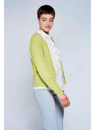 Cardigan petrecut verde BELLITA femeie
